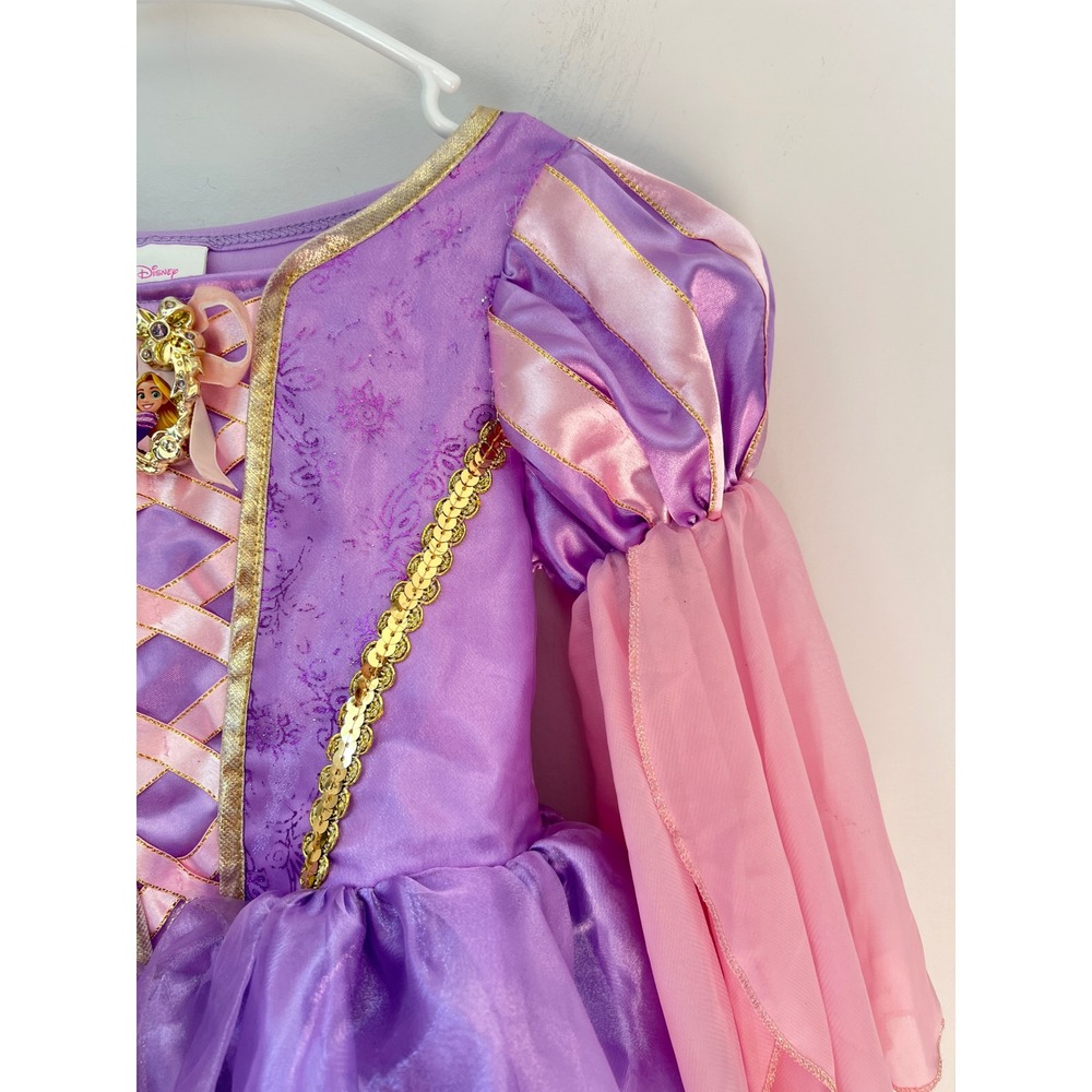 Disney Princess Rapunzel Tangled Costume Dress Purple Full Deluxe 3T-4T XS - Picture 3 of 8